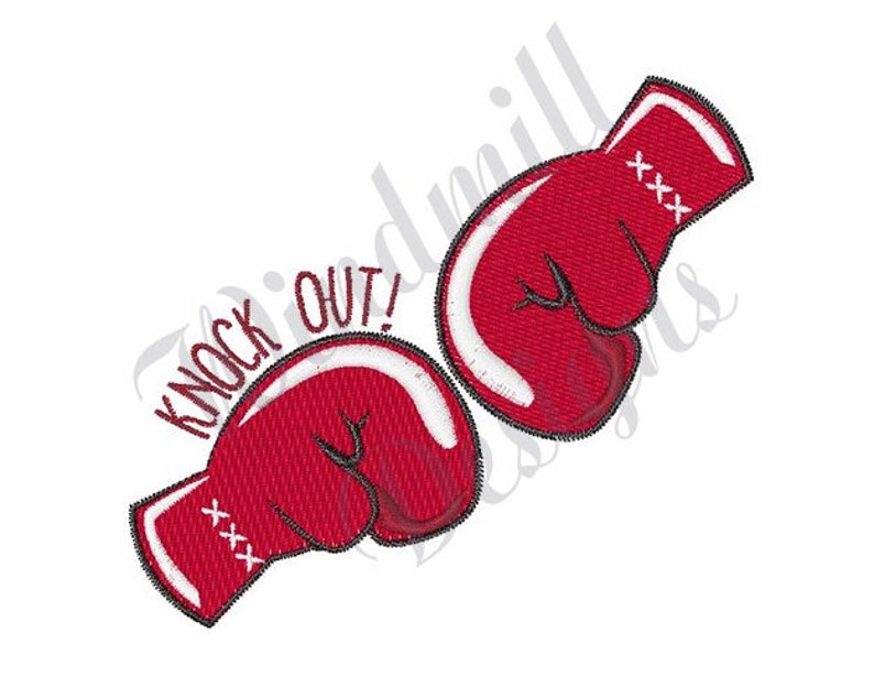 Boxing Gloves Machine Embroidery Design Embroidery Designs Etsy