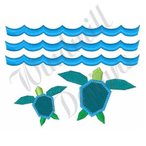 Sea Turtles - Machine Embroidery Design, Embroidery Designs, Machine Embroidery, Embroidery Patterns, Embroidery Files, Instant Download