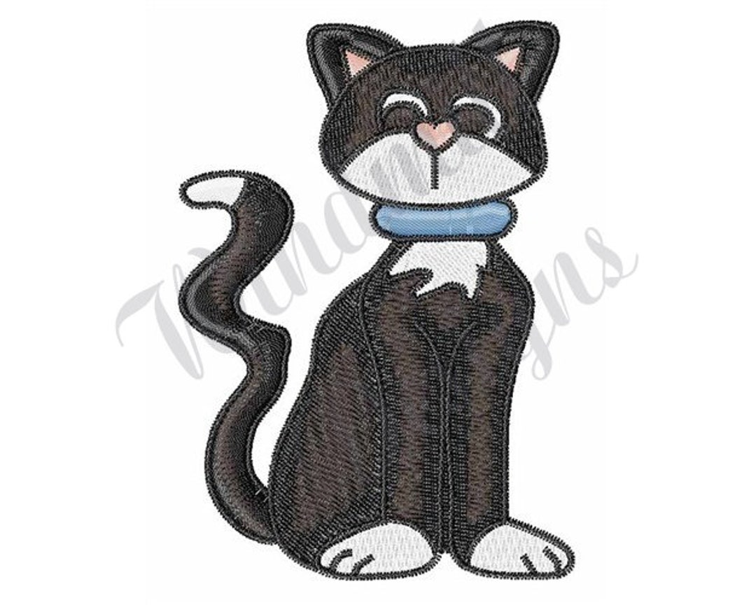 Cute Cat - Machine Embroidery Design, Embroidery Designs, Machine ...