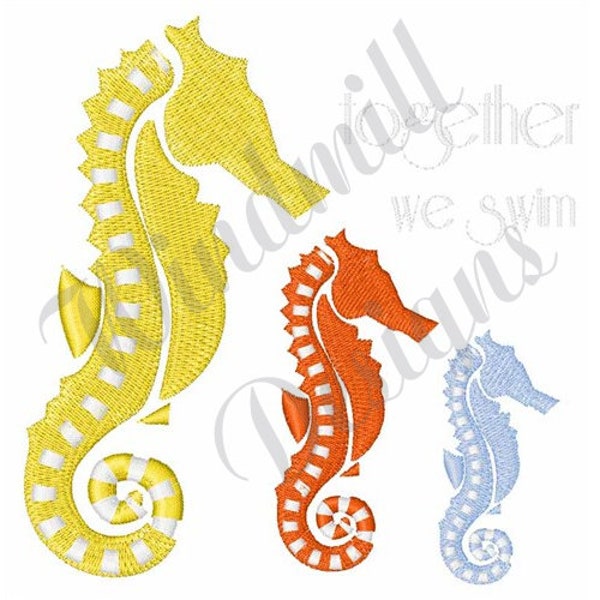 Sea Horses - Machine Embroidery Design, Embroidery Designs, Machine Embroidery, Embroidery Patterns, Embroidery Files, Instant Download