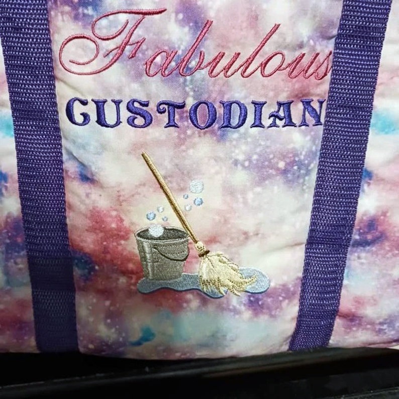 Mop and Bucket Machine Embroidery Design Embroidery Etsy