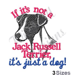 Jack Russell Terrier - Machine Embroidery Design, Embroidery Designs, Embroidery Patterns, Embroidery Files, Instant Download