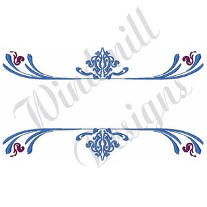 Victorian Split Design - Machine Embroidery Design, Embroidery Designs, Machine Embroidery, Embroidery Patterns & Files, Instant Download