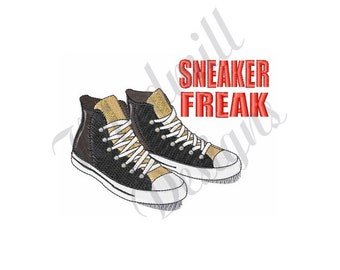 Sneaker Freak - Machine Embroidery Design, Embroidery Designs, Embroidery Patterns, Embroidery Files, Instant Download