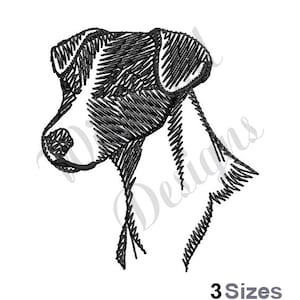 Jack Russell Terrier - Machine Embroidery Design, Embroidery Designs, Machine Embroidery, Embroidery Patterns & Files, Instant Download