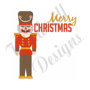 Nutcracker Merry Christmas Machine Embroidery Design, Embroidery Designs, Embroidery, Embroidery Pattern, Embroidery Files, Instant Download