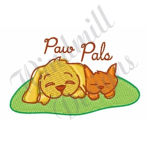 Puppy and Kitten -Machine Embroidery Design, Embroidery Designs, Machine Embroidery, Embroidery Patterns, Embroidery Files, Instant Download