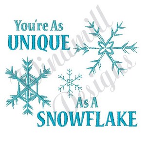 Unique Snowflake -Machine Embroidery Design, Embroidery Designs, Machine Embroidery, Embroidery Patterns, Embroidery Files, Instant Download