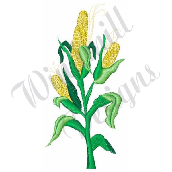 Corn Stalk - Machine Embroidery Design, Embroidery Designs, Machine Embroidery, Embroidery Patterns, Embroidery Files, Instant Download