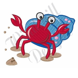Dancing Crab - Machine Embroidery Design, Embroidery Designs, Machine Embroidery, Embroidery Patterns, Embroidery Files, Instant Download