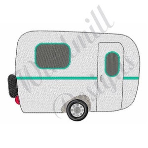 Camper Trailer - Machine Embroidery Design, Embroidery Designs, Machine Embroidery, Embroidery Patterns, Embroidery Files, Instant Download