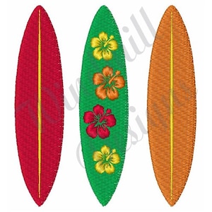 Surf Boards - Machine Embroidery Design, Embroidery Designs, Machine Embroidery, Embroidery Patterns, Embroidery Files, Instant Download
