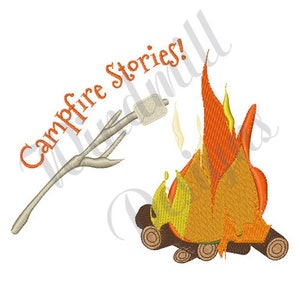Campfire Stories -Machine Embroidery Design, Embroidery Designs, Machine Embroidery, Embroidery Patterns, Embroidery Files, Instant Download