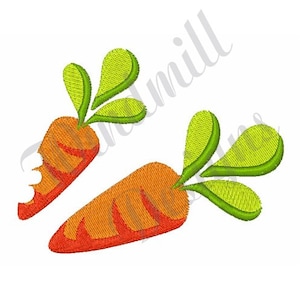 Two Carrots - Machine Embroidery Design, Embroidery Designs, Embroidery Patterns, Embroidery Files, Instant Download