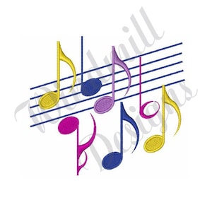 Make Music - Machine Embroidery Design, Embroidery Designs, Machine Embroidery, Embroidery Patterns, Embroidery Files, Instant Download