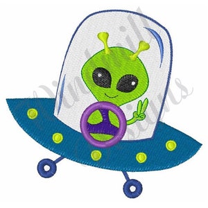 Spaceship Alien - Machine Embroidery Design, Embroidery Designs, Machine Embroidery, Embroidery Patterns, Embroidery Files, Instant Download