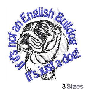 English Bulldog - Machine Embroidery Design, Embroidery Designs, Machine Embroidery, Embroidery Patterns, Embroidery Files, Instant Download