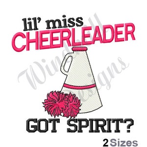 Cheerleader Spirit Machine Embroidery Design, Embroidery Designs, Machine Embroidery, Embroidery Patterns, Embroidery File, Instant Download