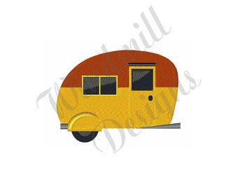 Camper - Machine Embroidery Design, Embroidery Designs, Machine Embroidery, Embroidery Patterns, Embroidery Files, Instant Download