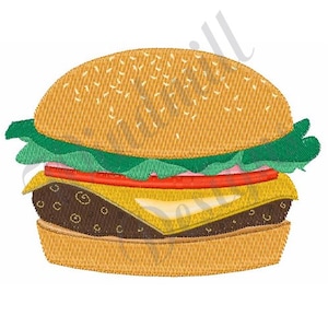 Hamburger - Machine Embroidery Design, Embroidery Designs, Machine Embroidery, Embroidery Patterns, Embroidery Files, Instant Download