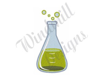 Science Beaker - Machine Embroidery Design