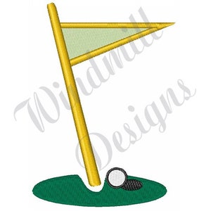 Golf Flag Hole - Machine Embroidery Design, Embroidery Designs, Machine Embroidery, Embroidery Patterns, Embroidery Files, Instant Download