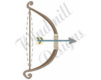 Bow And Arrow - Machine Embroidery Design, Embroidery Designs, Machine Embroidery, Embroidery Patterns, Embroidery Files, Instant Download