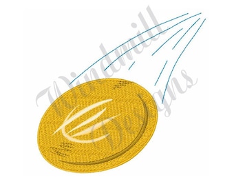 Frisbee-skiva - Maskinbroderidesign, Broderidesigner, Maskinbroderi, Broderimönster, Broderifiler, Direktnedladdning