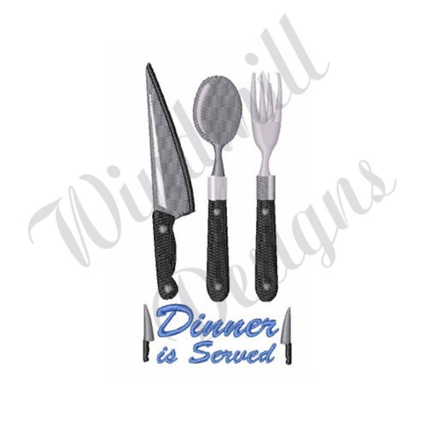 Dinner Is Served -Machine Embroidery Design, Embroidery Designs, Machine Embroidery, Embroidery Patterns, Embroidery Files, Instant Download