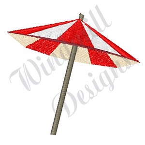 Beach Umbrella - Machine Embroidery Design