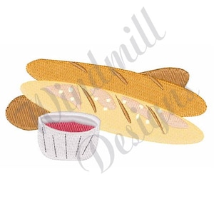 French Bread - Machine Embroidery Design, Embroidery Designs, Machine Embroidery, Embroidery Patterns, Embroidery Files, Instant Download