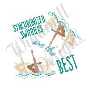 Synchronized Swimmers Machine Embroidery Design, Embroidery Designs, Machine Embroidery, Embroidery Patterns & Files, Instant Download
