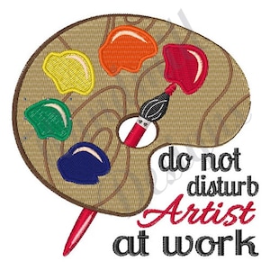 Artist At Work - Machine Embroidery Design, Embroidery Designs, Machine Embroidery, Embroidery Patterns, Embroidery Files, Instant Download