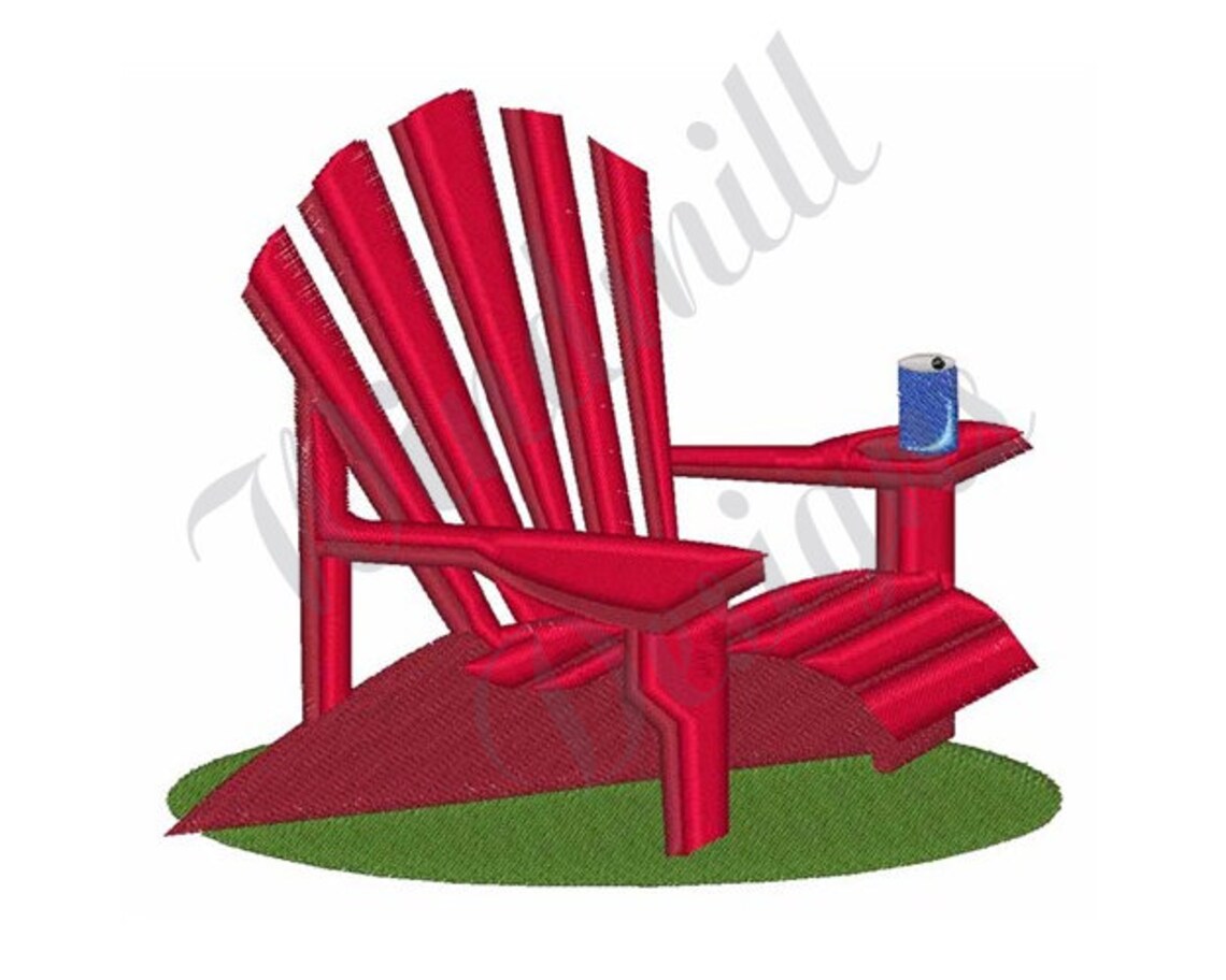 Adirondack Chair Machine Embroidery Design Embroidery Etsy