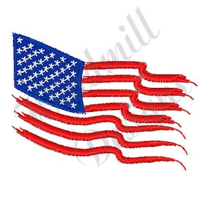 American Flag - Machine Embroidery Design, Embroidery Designs, Machine Embroidery, Embroidery Patterns, Embroidery Files, Instant Download