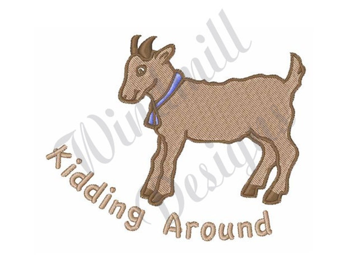 Baby Goat Kid Machine Embroidery Design Embroidery Designs Etsy