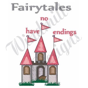 Princess Castle Fairytale - Machine Embroidery Design, Embroidery Designs, Embroidery Patterns, Embroidery Files, Instant Download