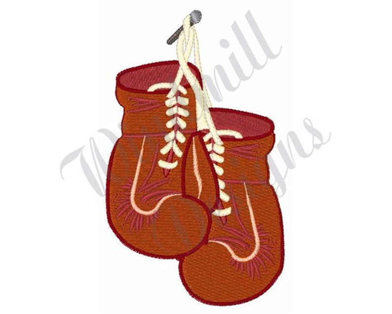 Boxing Gloves machine Embroidery Design Embroidery Designs Etsy