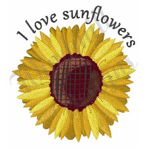 Love Sunflowers - Machine Embroidery Design, Embroidery Designs, Machine Embroidery, Embroidery Patterns, Embroidery Files, Instant Download