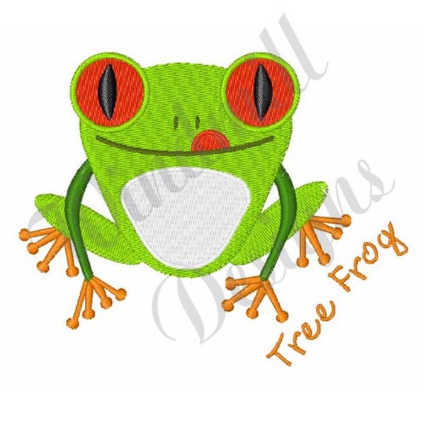 Tree Frog - Machine Embroidery Design, Embroidery Designs, Machine Embroidery, Embroidery Patterns, Embroidery Files, Instant Download