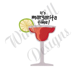 Margarita Time - Machine Embroidery Design, Embroidery Designs, Machine Embroidery, Embroidery Patterns, Embroidery Files, Instant Download
