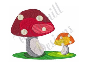Mushrooms - Machine Embroidery Design, Embroidery Designs, Embroidery Patterns, Embroidery Files, Instant Download
