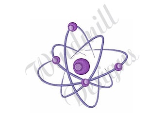 Atom Symbol - Machine Embroidery Design, Embroidery Designs, Machine Embroidery, Embroidery Patterns, Embroidery Files, Instant Download