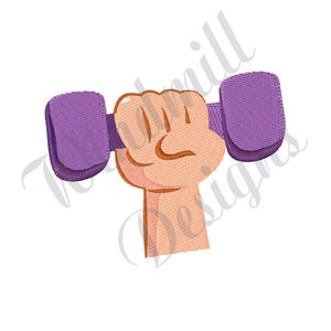 Exercise Dumbbell Machine Embroidery Design, Embroidery Designs, Machine Embroidery, Embroidery Patterns, Embroidery Files, Instant Download