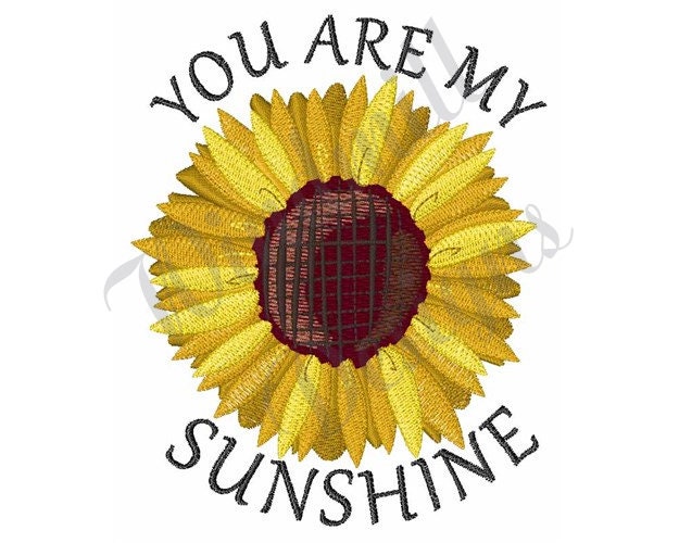 My Sunshine - Machine Embroidery Design, Embroidery Designs, Machine ...