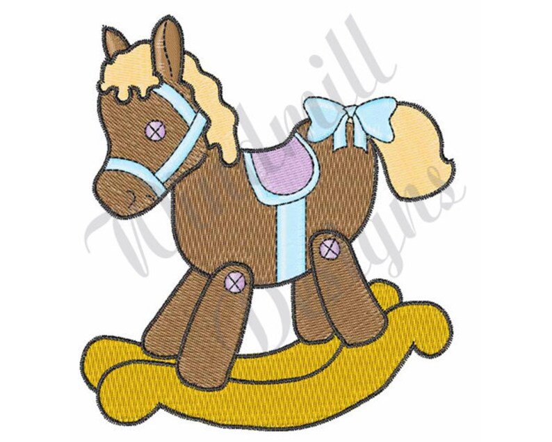 Baby rocking horse machine embroidery design embroidery  etsy Baby rocking horse machine embroidery design embroidery  etsy
