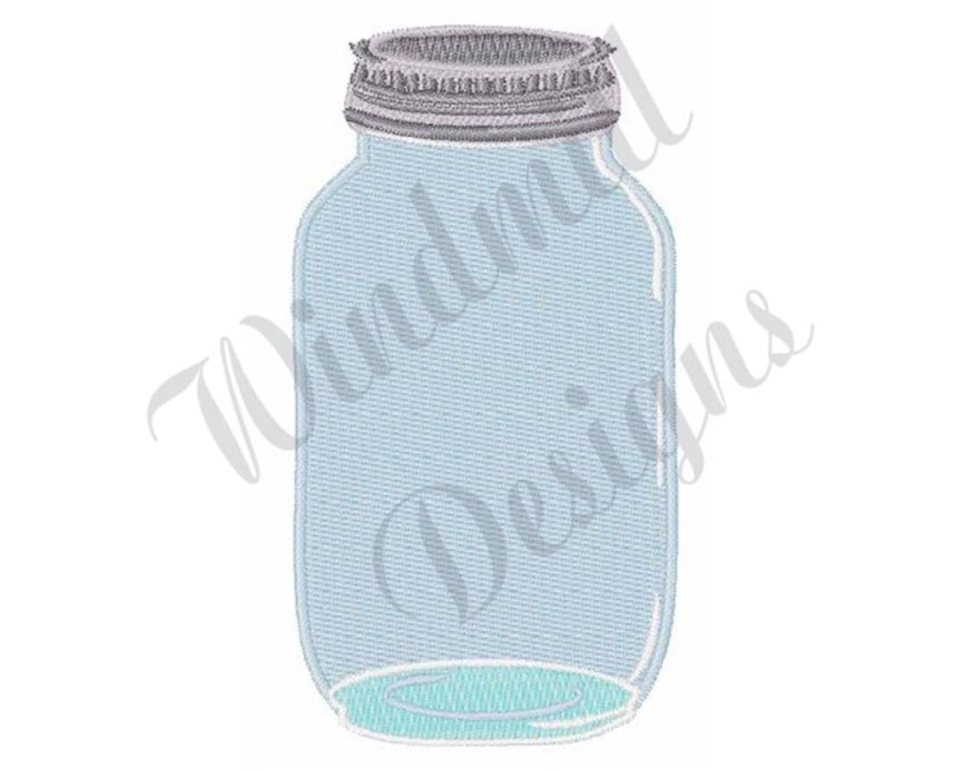 Mason Jar Machine Embroidery Design, Embroidery Designs, Machine