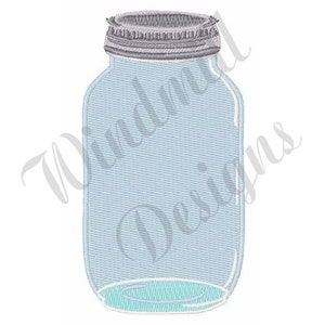 Mason Jar - Machine Embroidery Design, Embroidery Designs, Machine Embroidery, Embroidery Patterns, Embroidery Files, Instant Download