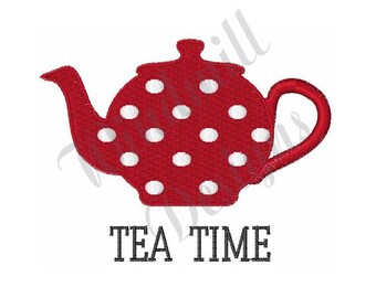Tea Time - Machine Embroidery Design, Embroidery Designs, Embroidery Patterns, Embroidery Files, Instant Download