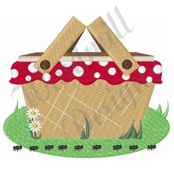 Picnic Basket - Machine Embroidery Design, Embroidery Designs, Machine Embroidery, Embroidery Patterns, Embroidery Files, Instant Download